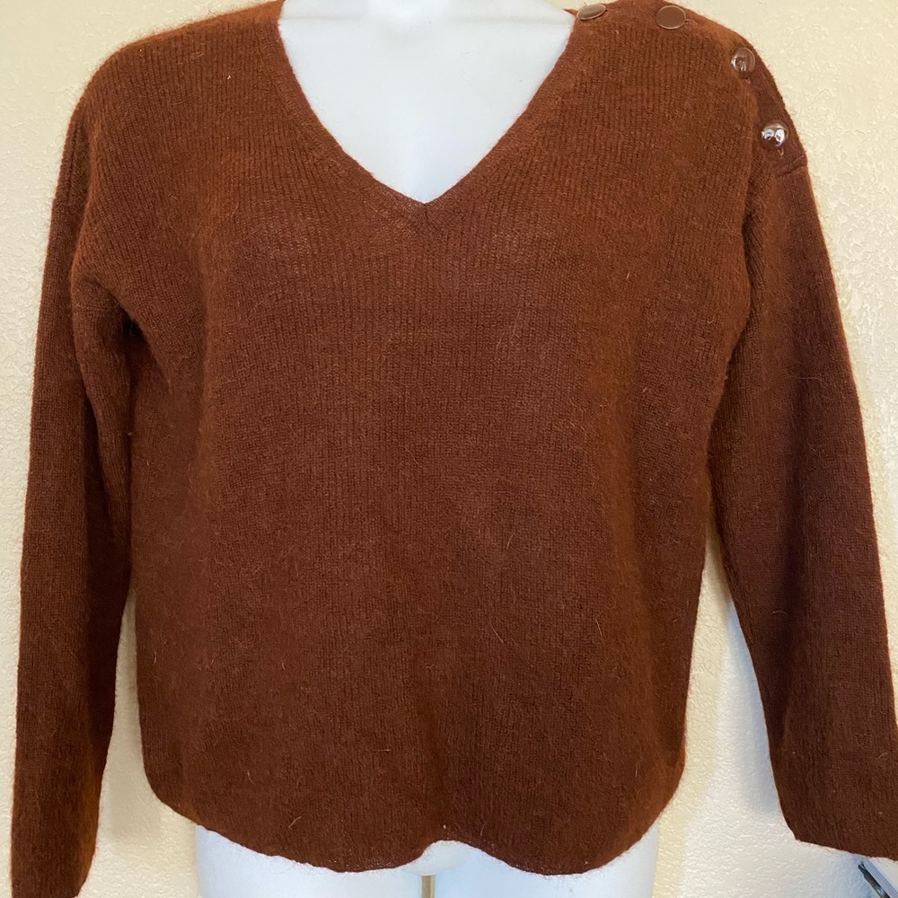 Sezane • Large 10 12 Mahair Jumper Sweater